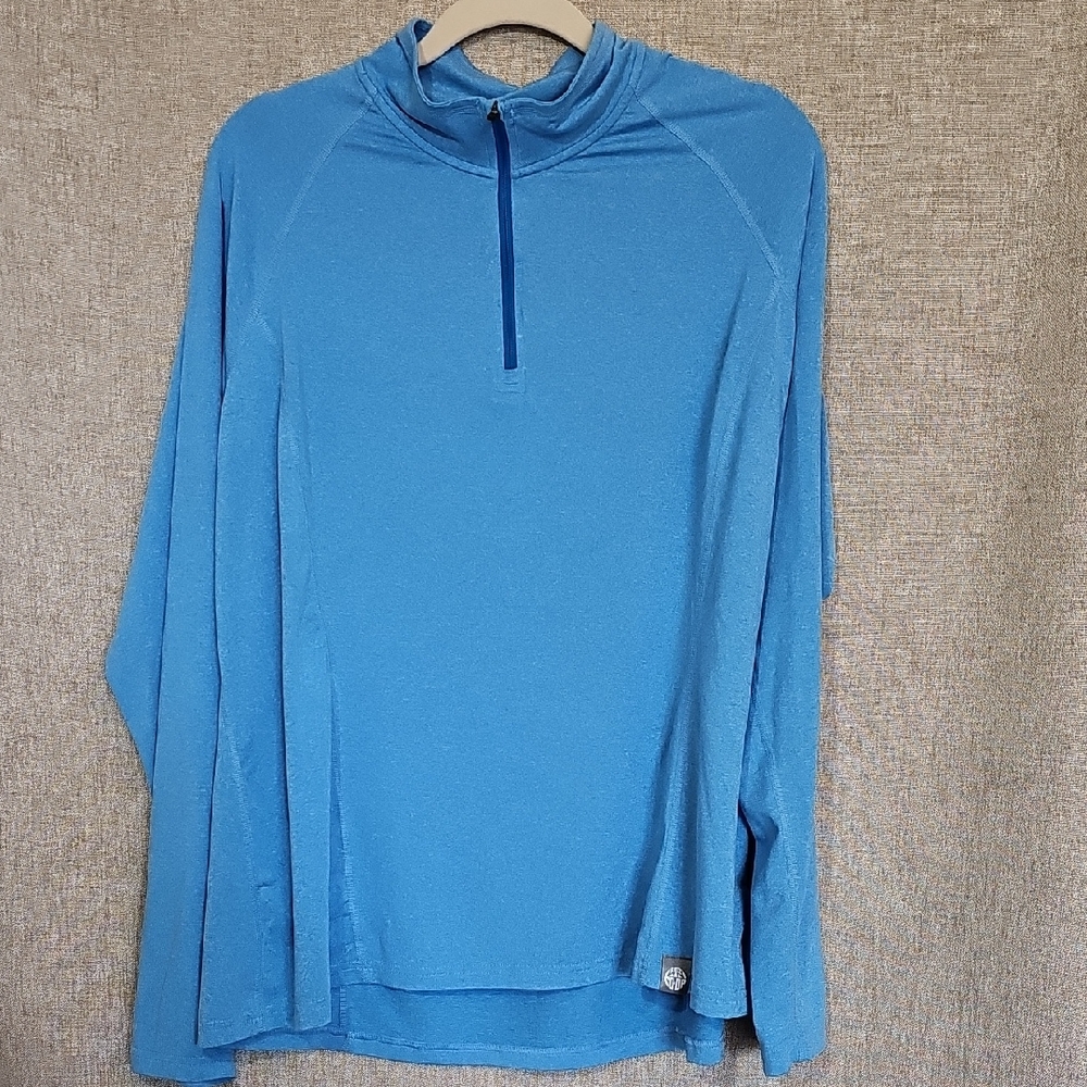 REI Long Sleeve Blue Men's Quarter Zip